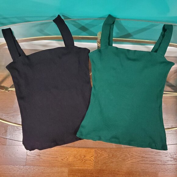 Pair of Reformation Canyon Knit Tank Tops, Size XL - Picture 5 of 9